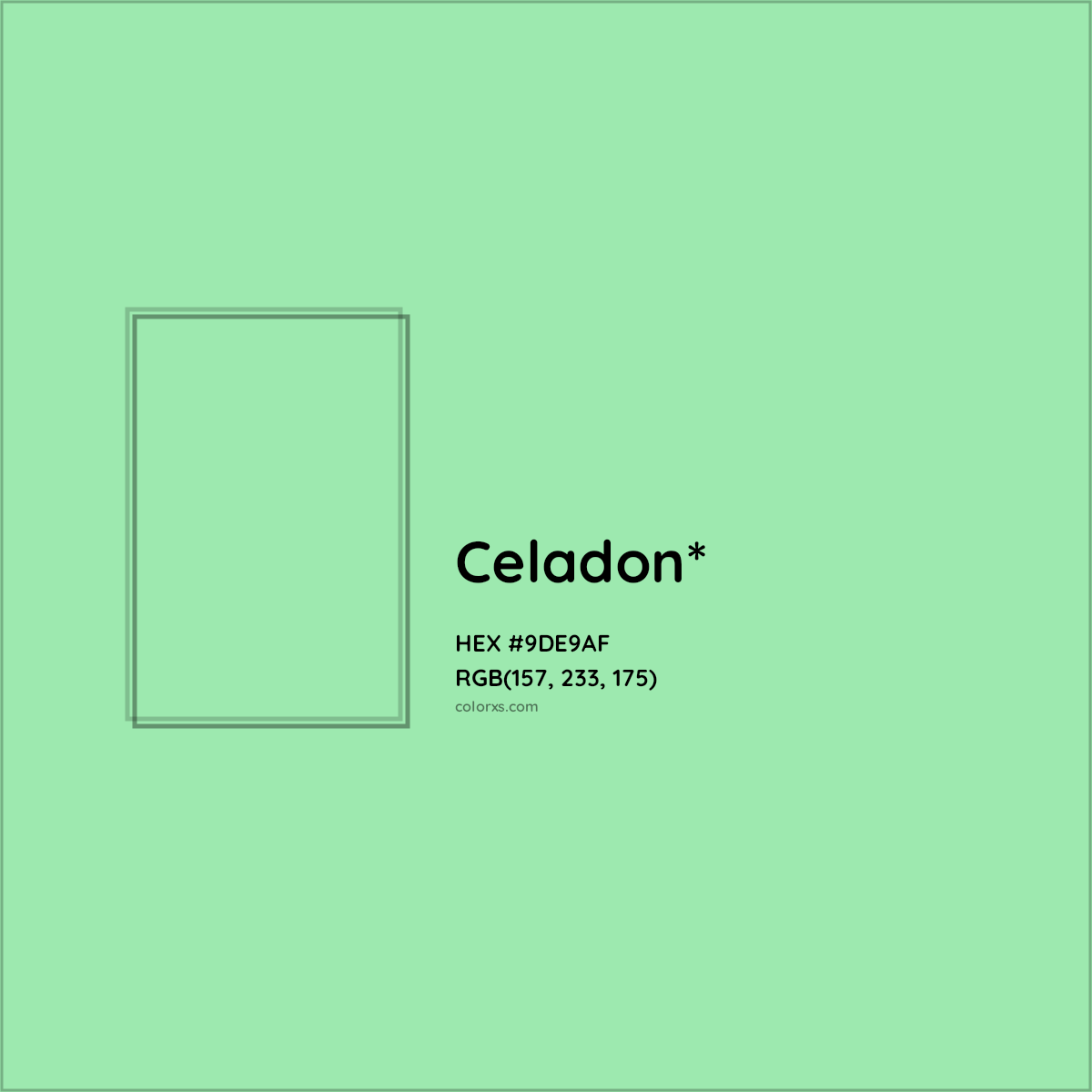 #9DE9AF hex color. RGB, RYB, CMYK, HSL, HSV codes and color conversions. Matching color names, palettes, paints.
