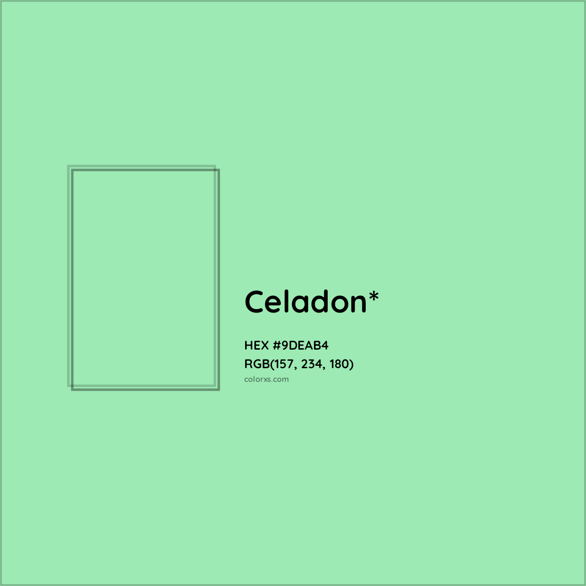 #9DEAB4 hex color. RGB, RYB, CMYK, HSL, HSV codes and color conversions. Matching color names, palettes, paints.