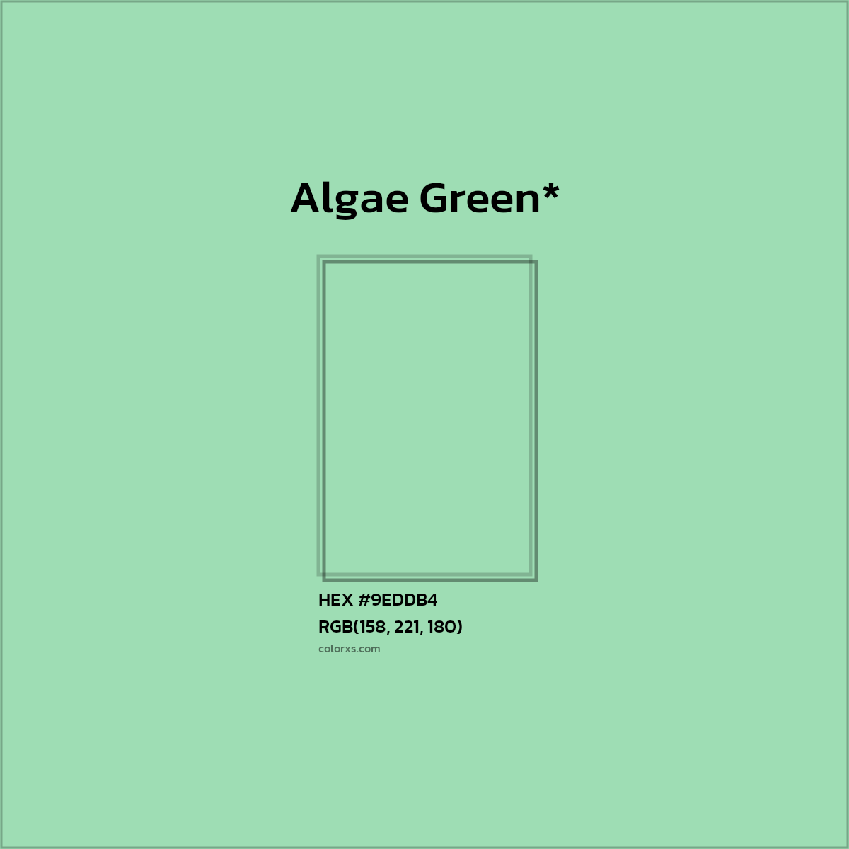 #9EDDB4 hex color. RGB, RYB, CMYK, HSL, HSV codes and color conversions. Matching color names, palettes, paints.