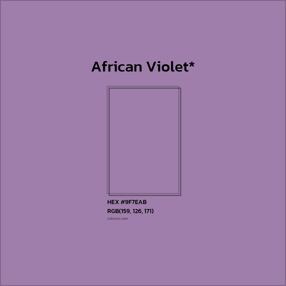 #9F7EAB hex color. RGB, RYB, CMYK, HSL, HSV codes and color conversions. Matching color names, palettes, paints.