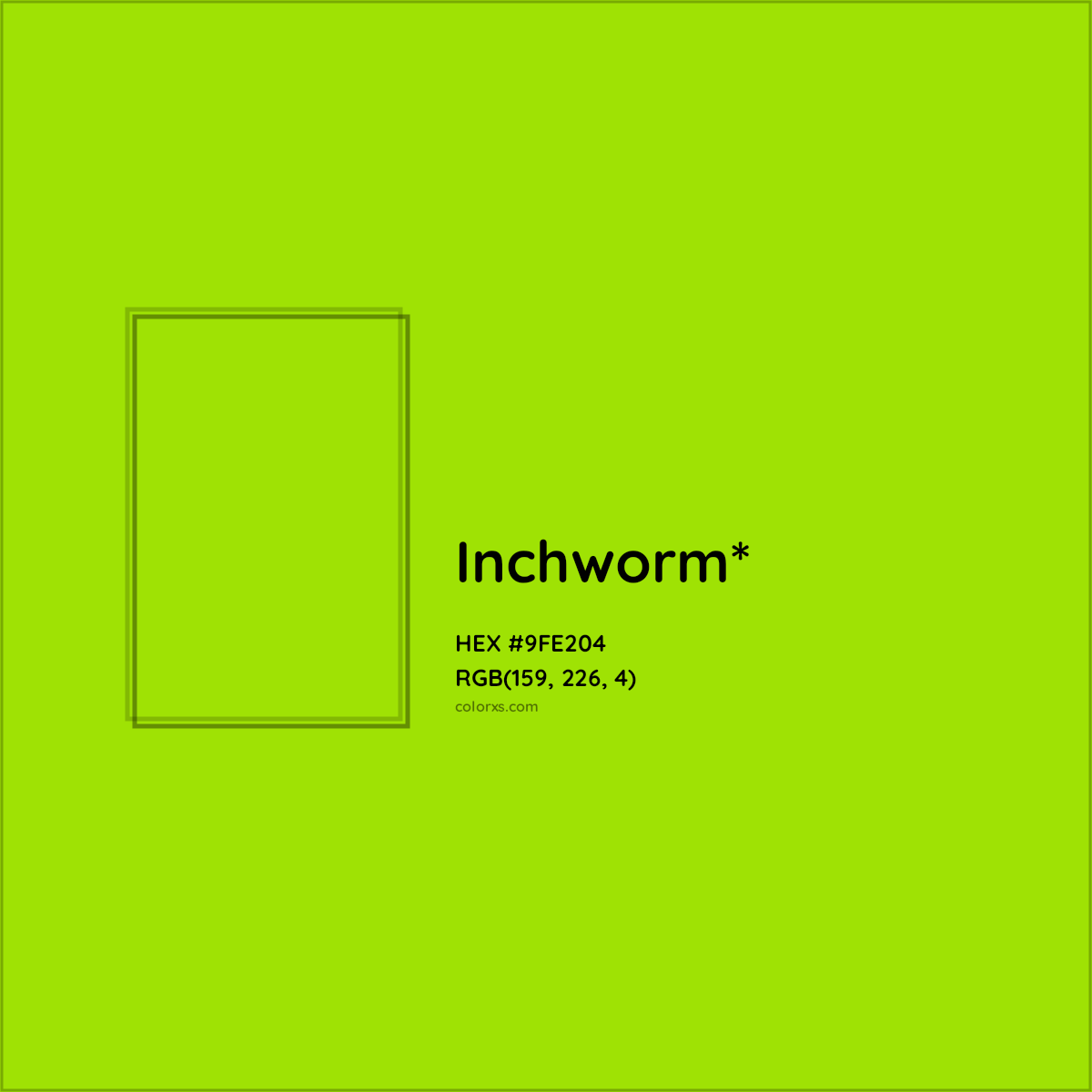 #9FE204 hex color. RGB, RYB, CMYK, HSL, HSV codes and color conversions. Matching color names, palettes, paints.