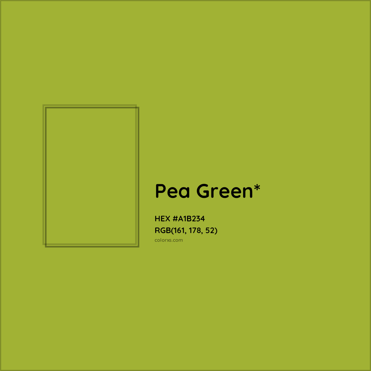 #A1B234 hex color. RGB, RYB, CMYK, HSL, HSV codes and color conversions. Matching color names, palettes, paints.