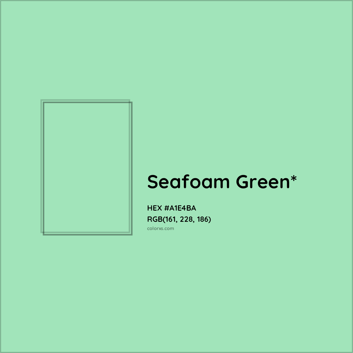#A1E4BA hex color. RGB, RYB, CMYK, HSL, HSV codes and color conversions. Matching color names, palettes, paints.