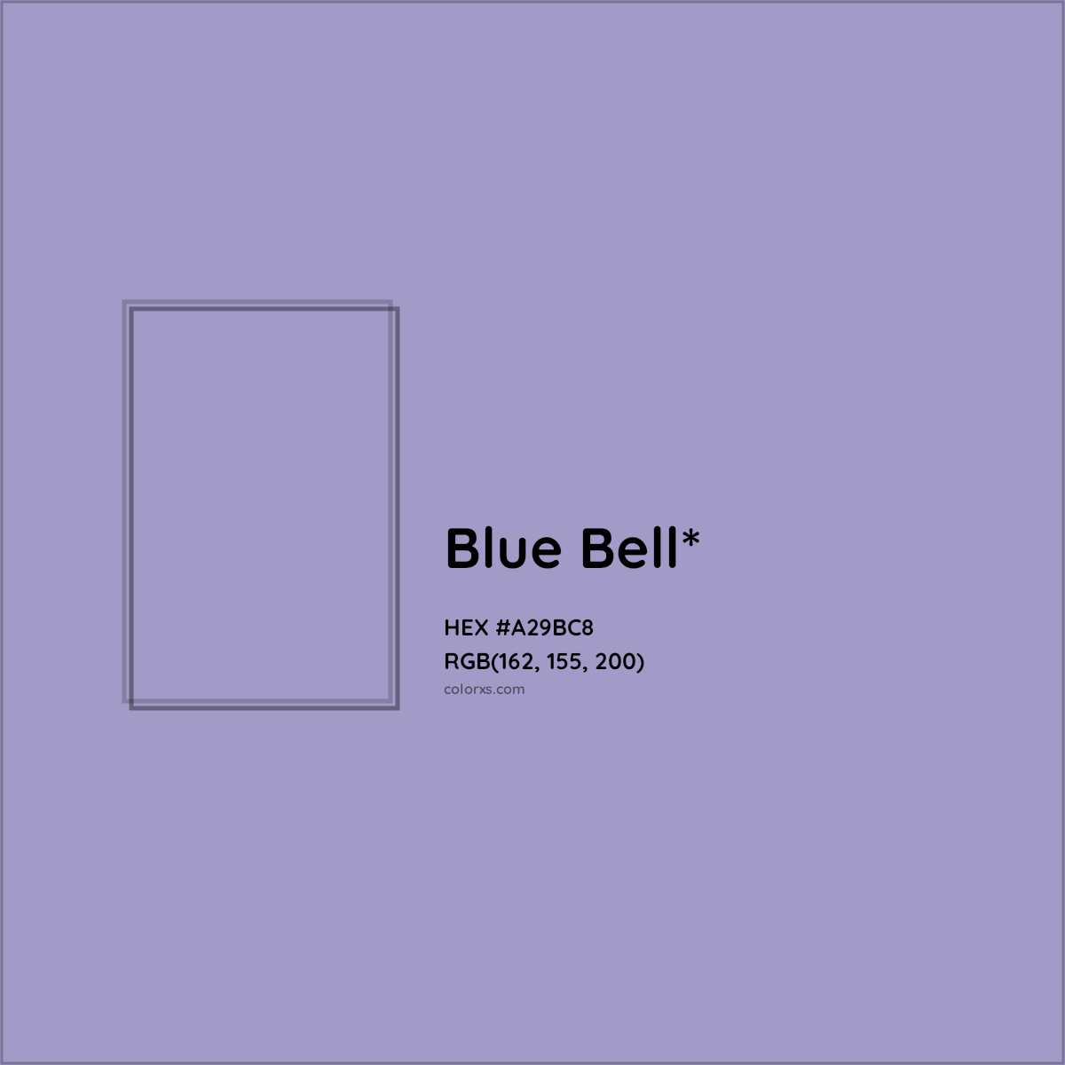 #A29BC8 hex color. RGB, RYB, CMYK, HSL, HSV codes and color conversions. Matching color names, palettes, paints.