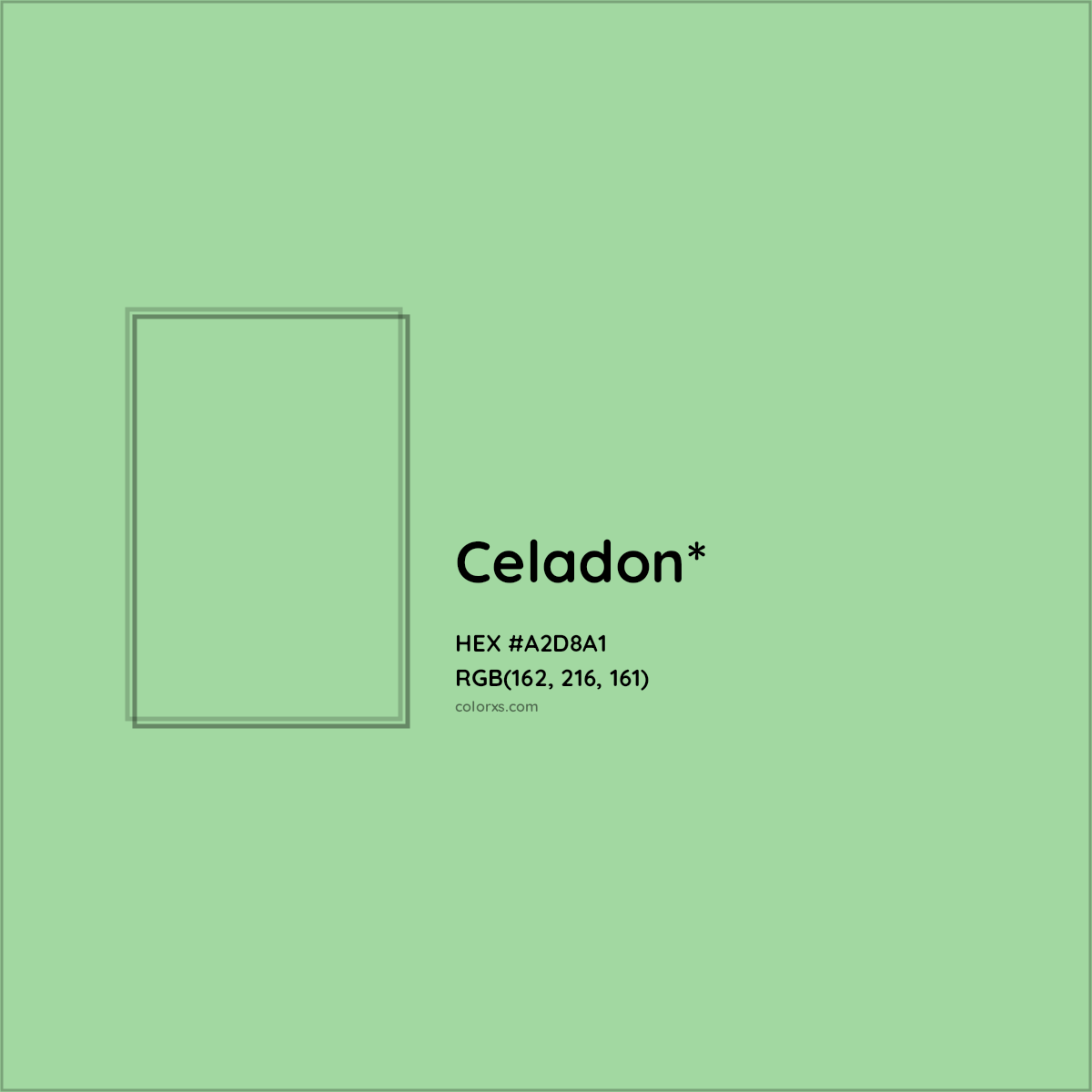 #A2D8A1 hex color. RGB, RYB, CMYK, HSL, HSV codes and color conversions. Matching color names, palettes, paints.
