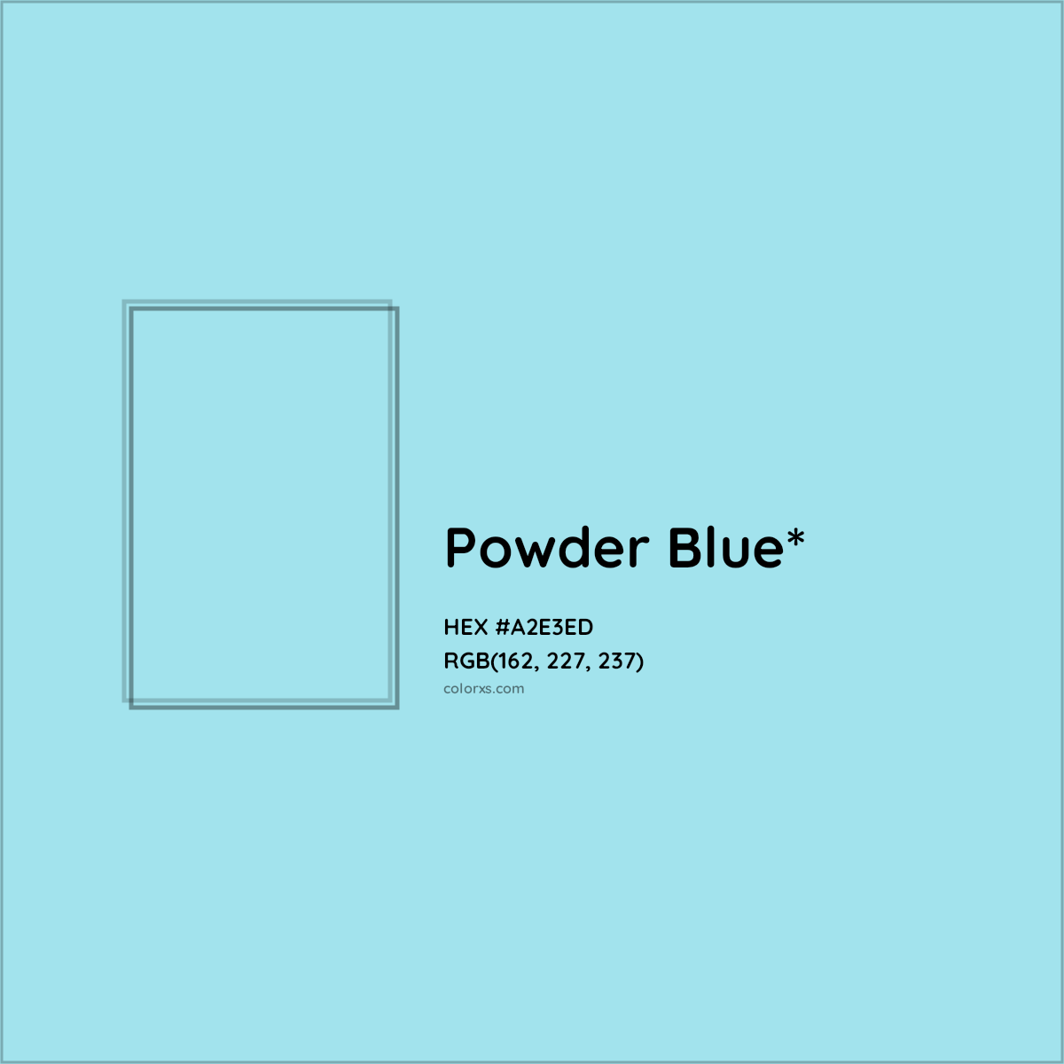 #A2E3ED hex color. RGB, RYB, CMYK, HSL, HSV codes and color conversions. Matching color names, palettes, paints.