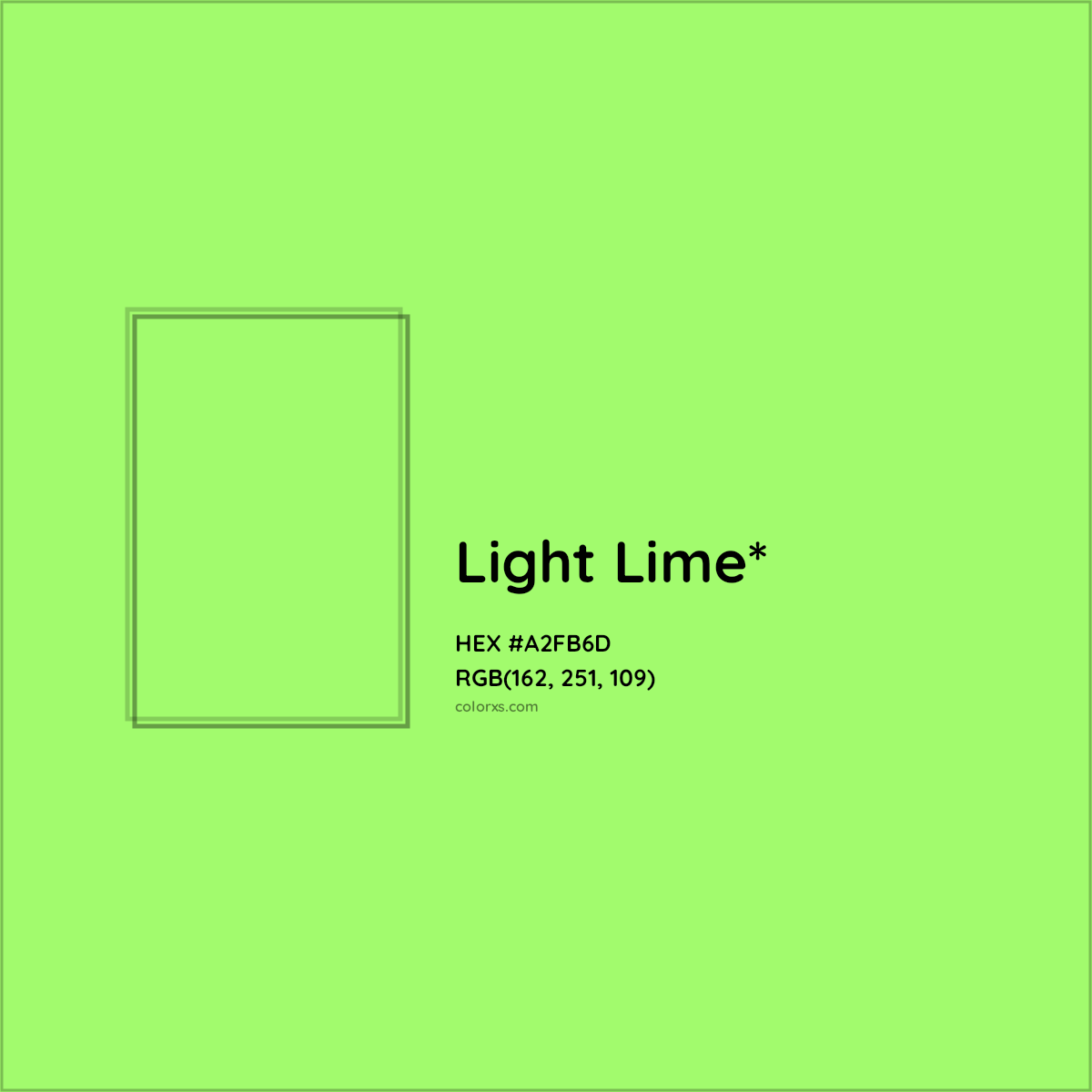 #A2FB6D hex color. RGB, RYB, CMYK, HSL, HSV codes and color conversions. Matching color names, palettes, paints.