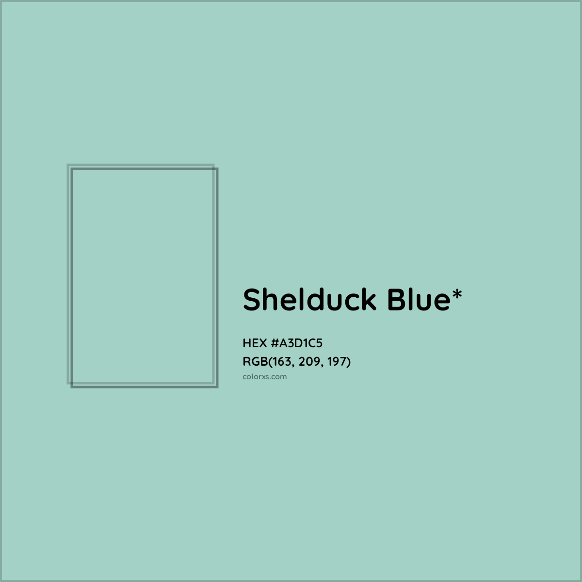 #A3D1C5 hex color. RGB, RYB, CMYK, HSL, HSV codes and color conversions. Matching color names, palettes, paints.