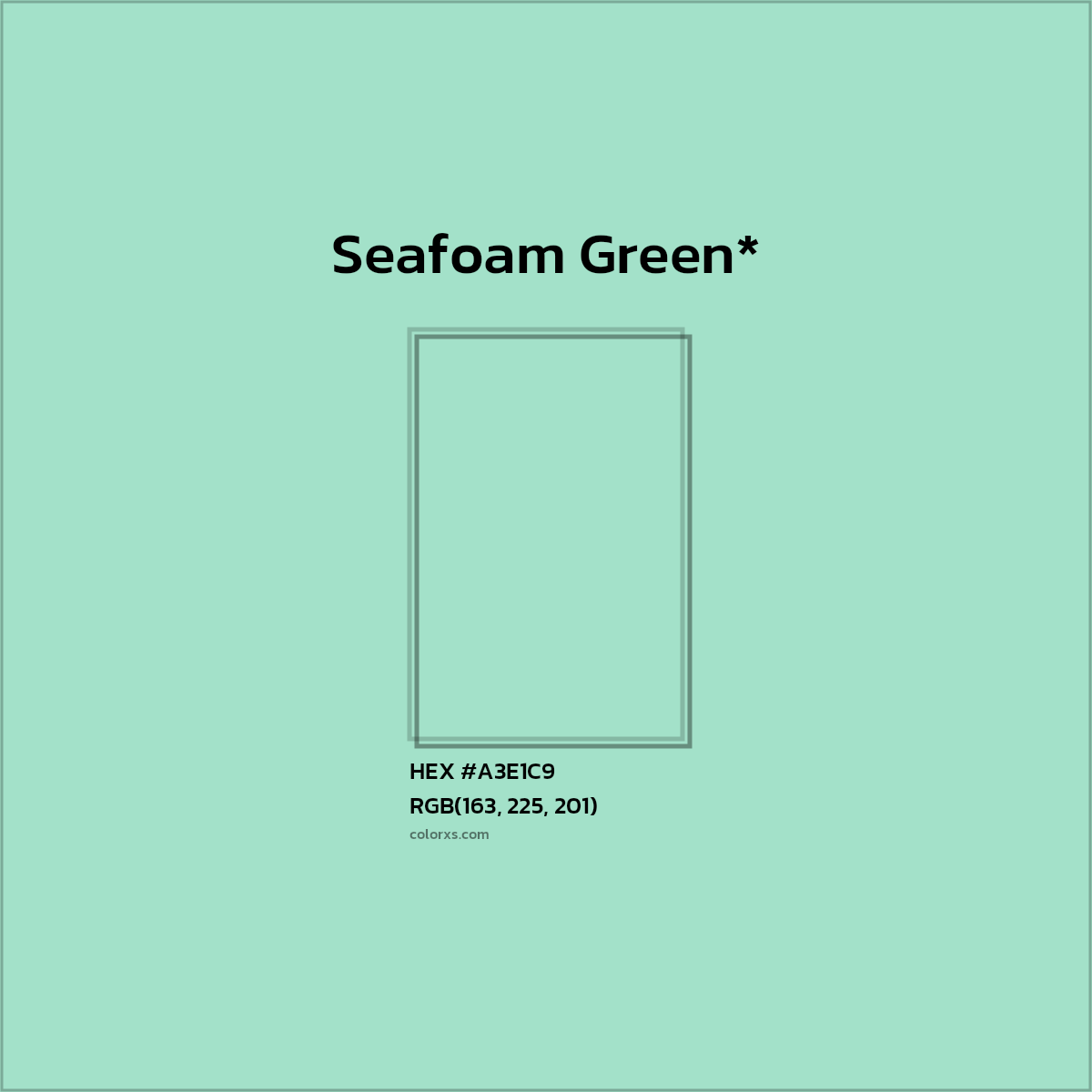 #A3E1C9 hex color. RGB, RYB, CMYK, HSL, HSV codes and color conversions. Matching color names, palettes, paints.