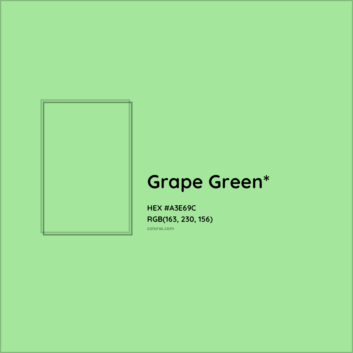 #A3E69C hex color. RGB, RYB, CMYK, HSL, HSV codes and color conversions. Matching color names, palettes, paints.