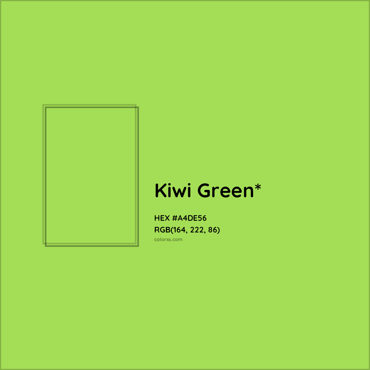 #A4DE56 hex color. RGB, RYB, CMYK, HSL, HSV codes and color conversions. Matching color names, palettes, paints.