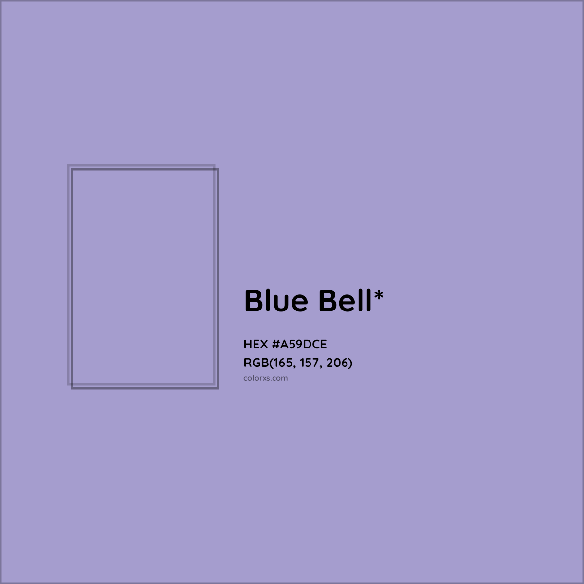 #A59DCE hex color. RGB, RYB, CMYK, HSL, HSV codes and color conversions. Matching color names, palettes, paints.