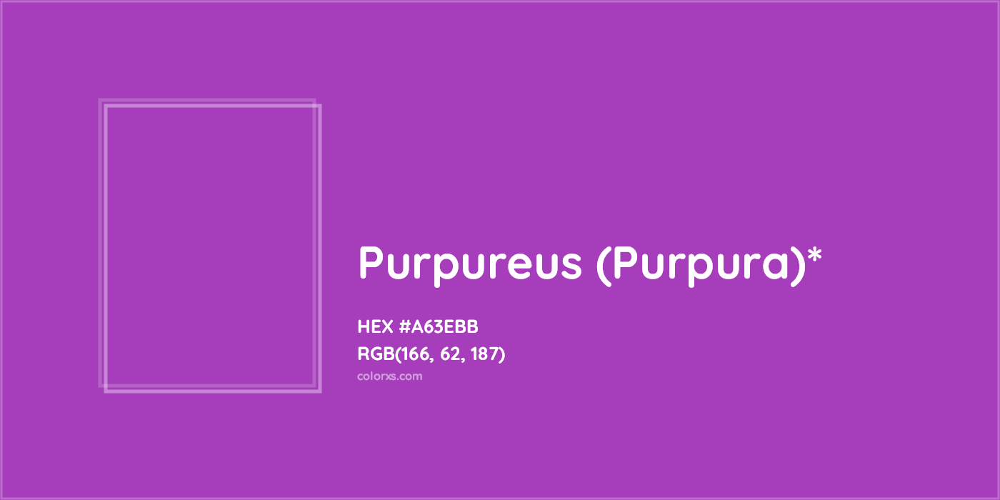 #A63EBB hex color. RGB, RYB, CMYK, HSL, HSV codes and color conversions. Matching color names, palettes, paints.