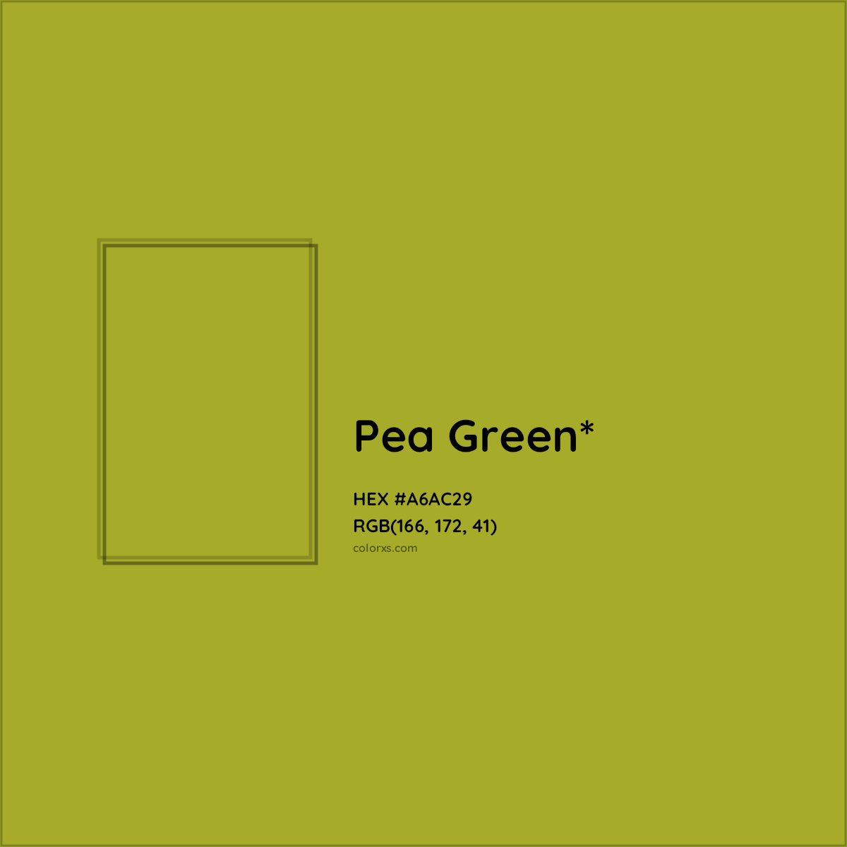 #A6AC29 hex color. RGB, RYB, CMYK, HSL, HSV codes and color conversions. Matching color names, palettes, paints.