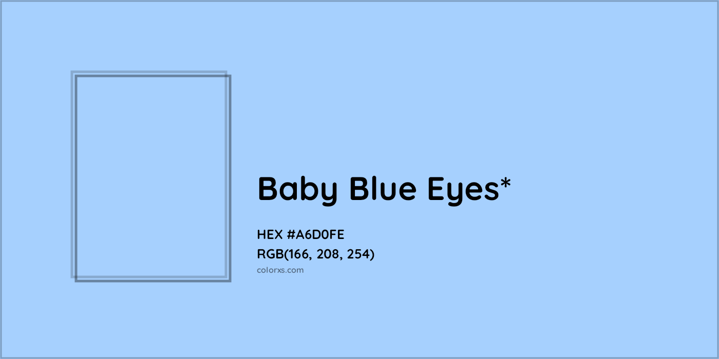 #A6D0FE hex color. RGB, RYB, CMYK, HSL, HSV codes and color conversions. Matching color names, palettes, paints.