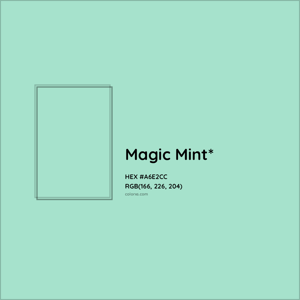 #A6E2CC hex color. RGB, RYB, CMYK, HSL, HSV codes and color conversions. Matching color names, palettes, paints.