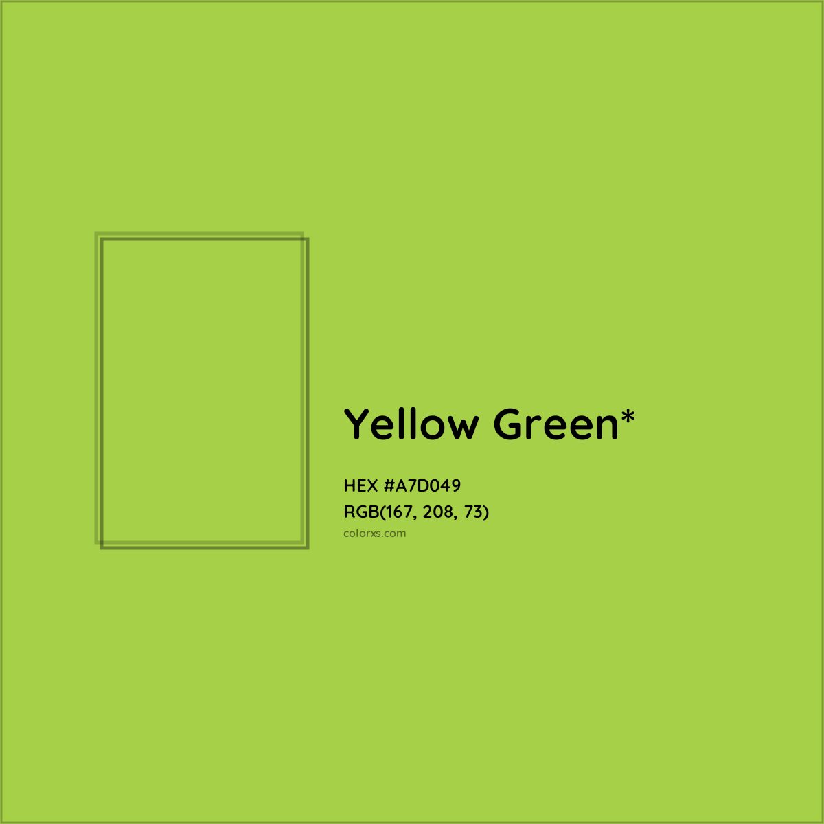 #A7D049 hex color. RGB, RYB, CMYK, HSL, HSV codes and color conversions. Matching color names, palettes, paints.