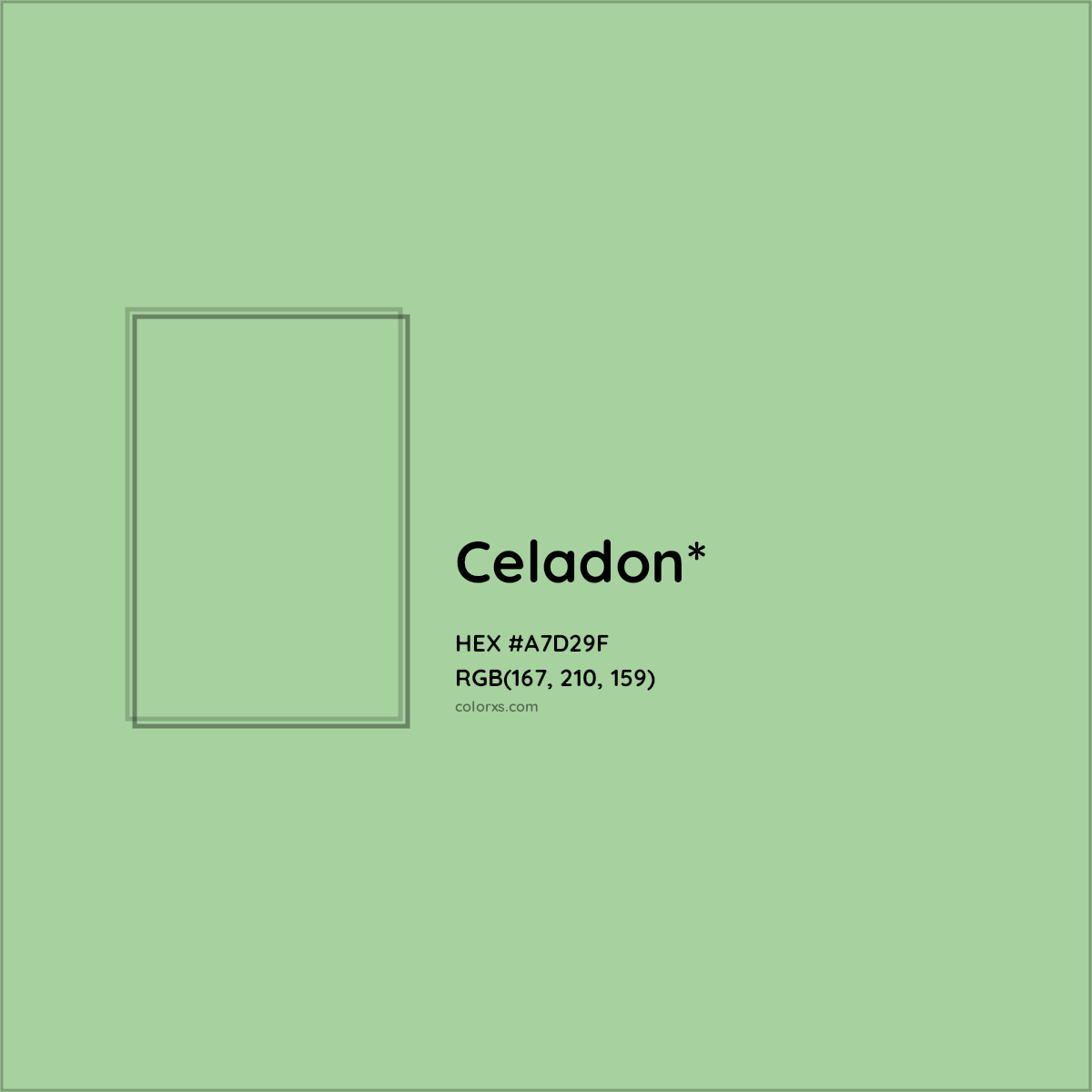 #A7D29F hex color. RGB, RYB, CMYK, HSL, HSV codes and color conversions. Matching color names, palettes, paints.