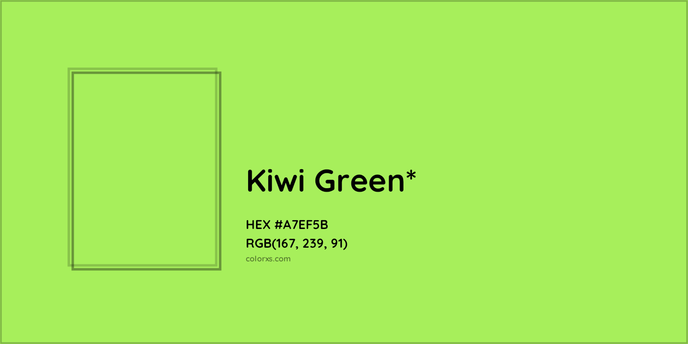 #A7EF5B hex color. RGB, RYB, CMYK, HSL, HSV codes and color conversions. Matching color names, palettes, paints.