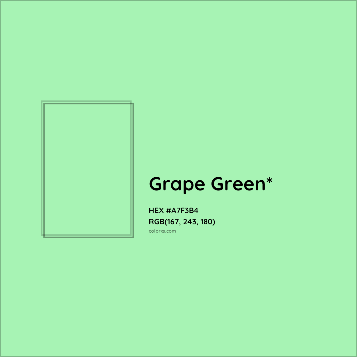 #A7F3B4 hex color. RGB, RYB, CMYK, HSL, HSV codes and color conversions. Matching color names, palettes, paints.