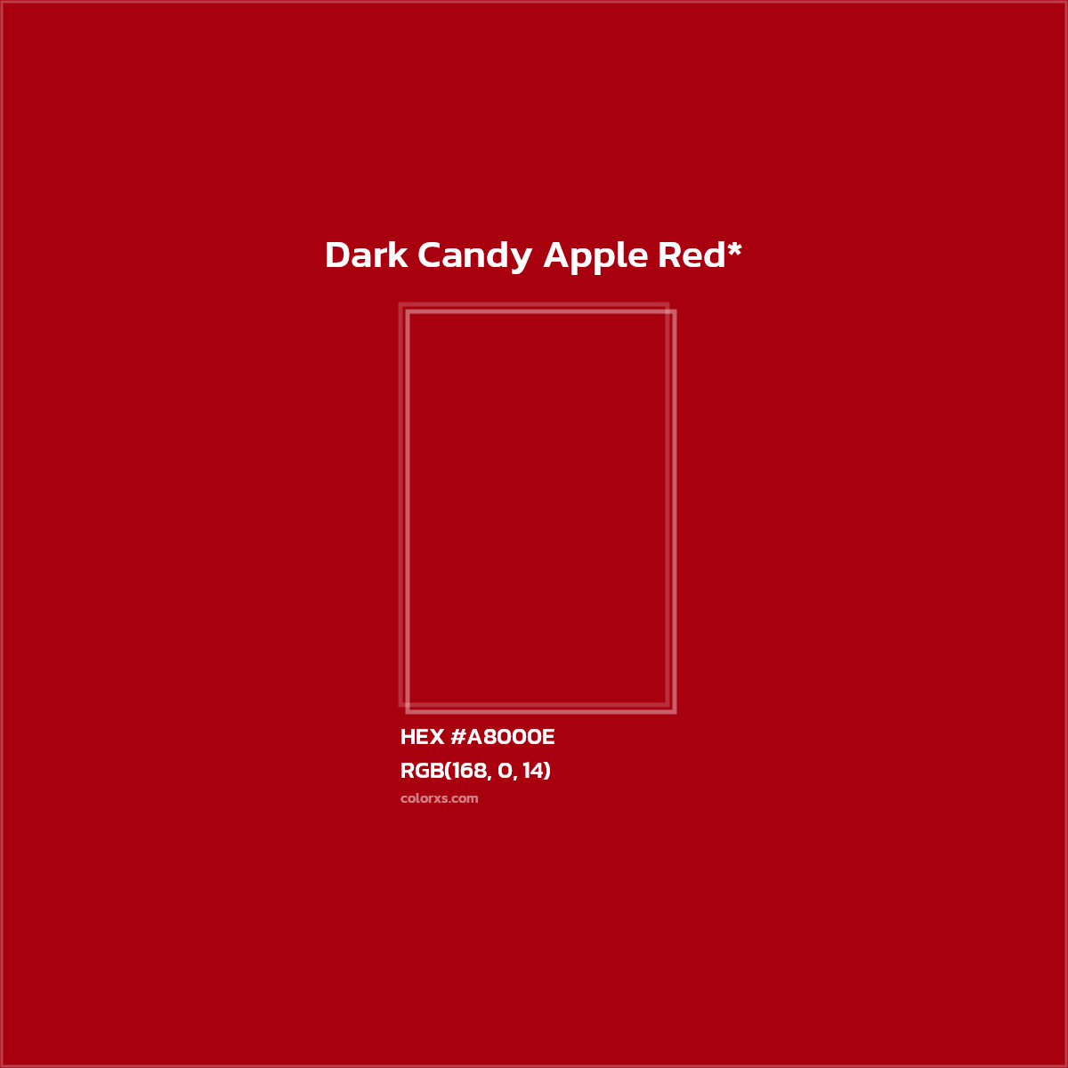 #A8000E hex color. RGB, RYB, CMYK, HSL, HSV codes and color conversions. Matching color names, palettes, paints.