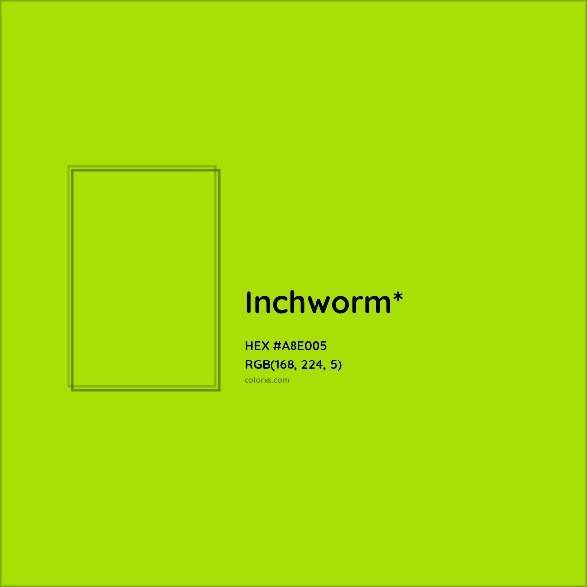 #A8E005 hex color. RGB, RYB, CMYK, HSL, HSV codes and color conversions. Matching color names, palettes, paints.