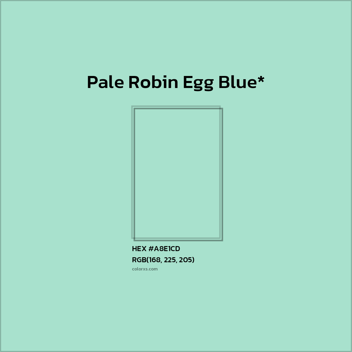 #A8E1CD hex color. RGB, RYB, CMYK, HSL, HSV codes and color conversions. Matching color names, palettes, paints.
