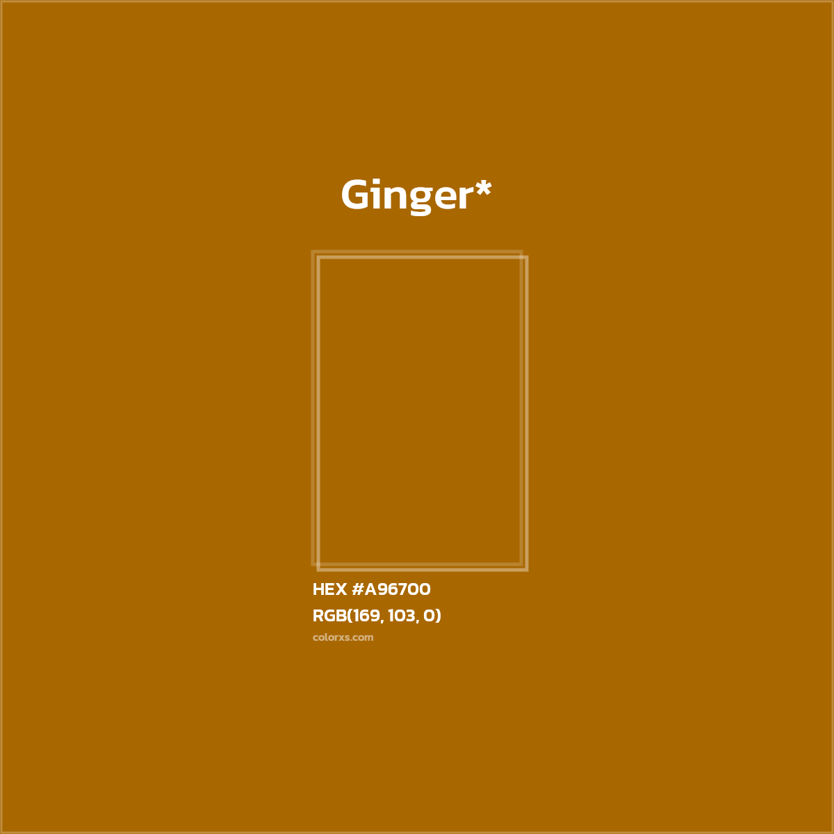 #A96700 hex color. RGB, RYB, CMYK, HSL, HSV codes and color conversions. Matching color names, palettes, paints.