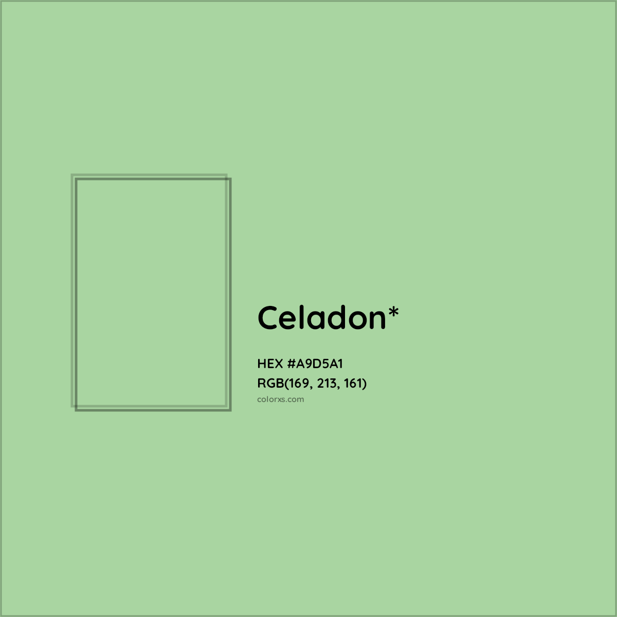 #A9D5A1 hex color. RGB, RYB, CMYK, HSL, HSV codes and color conversions. Matching color names, palettes, paints.