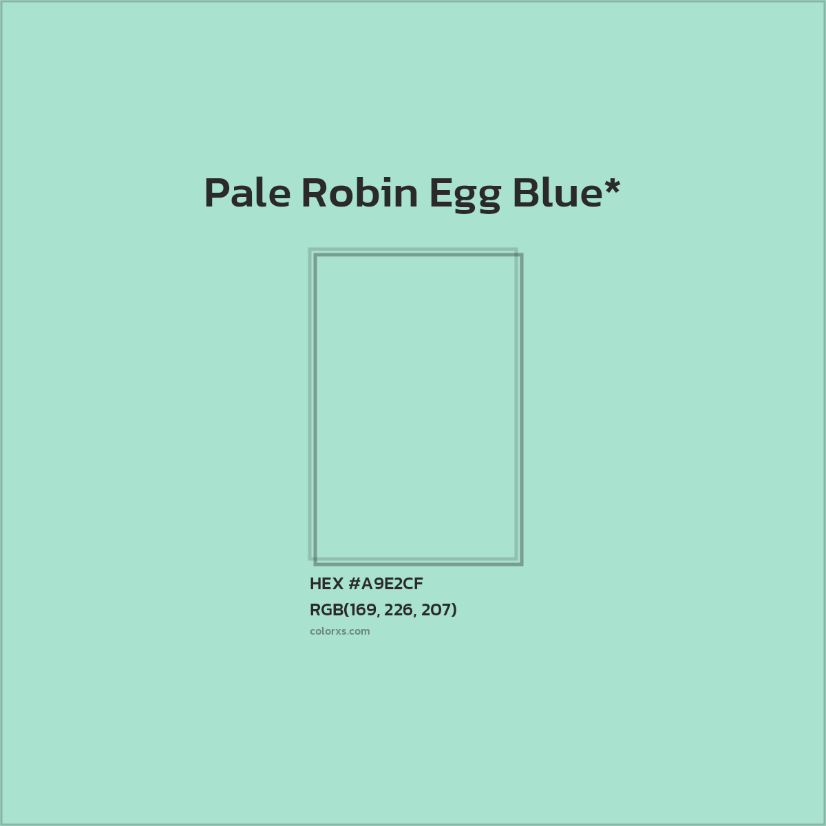 #A9E2CF hex color. RGB, RYB, CMYK, HSL, HSV codes and color conversions. Matching color names, palettes, paints.