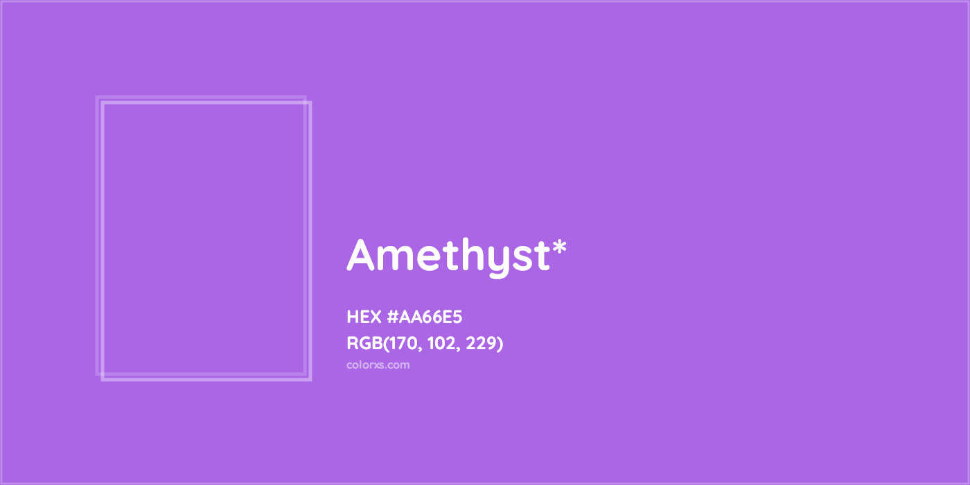 #AA66E5 hex color. RGB, RYB, CMYK, HSL, HSV codes and color conversions. Matching color names, palettes, paints.