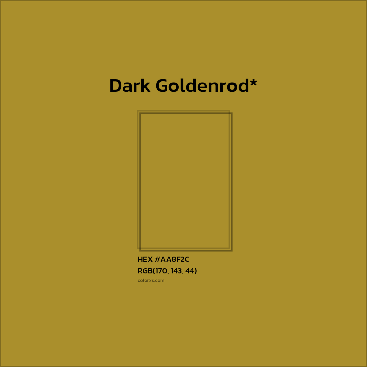 #AA8F2C hex color. RGB, RYB, CMYK, HSL, HSV codes and color conversions. Matching color names, palettes, paints.
