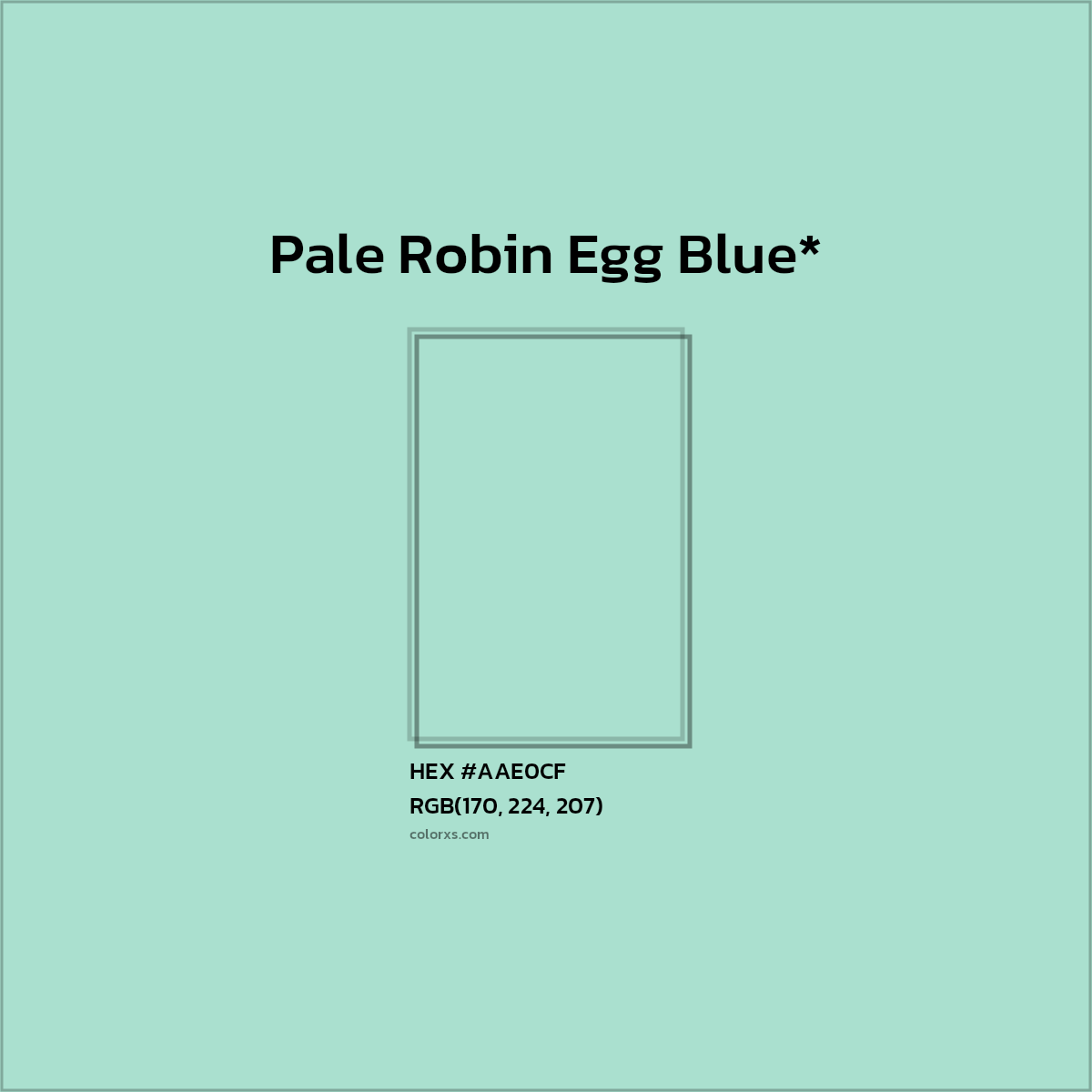 #AAE0CF hex color. RGB, RYB, CMYK, HSL, HSV codes and color conversions. Matching color names, palettes, paints.