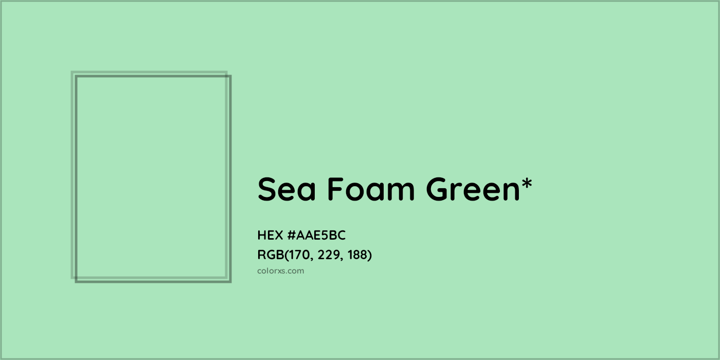 #AAE5BC hex color. RGB, RYB, CMYK, HSL, HSV codes and color conversions. Matching color names, palettes, paints.