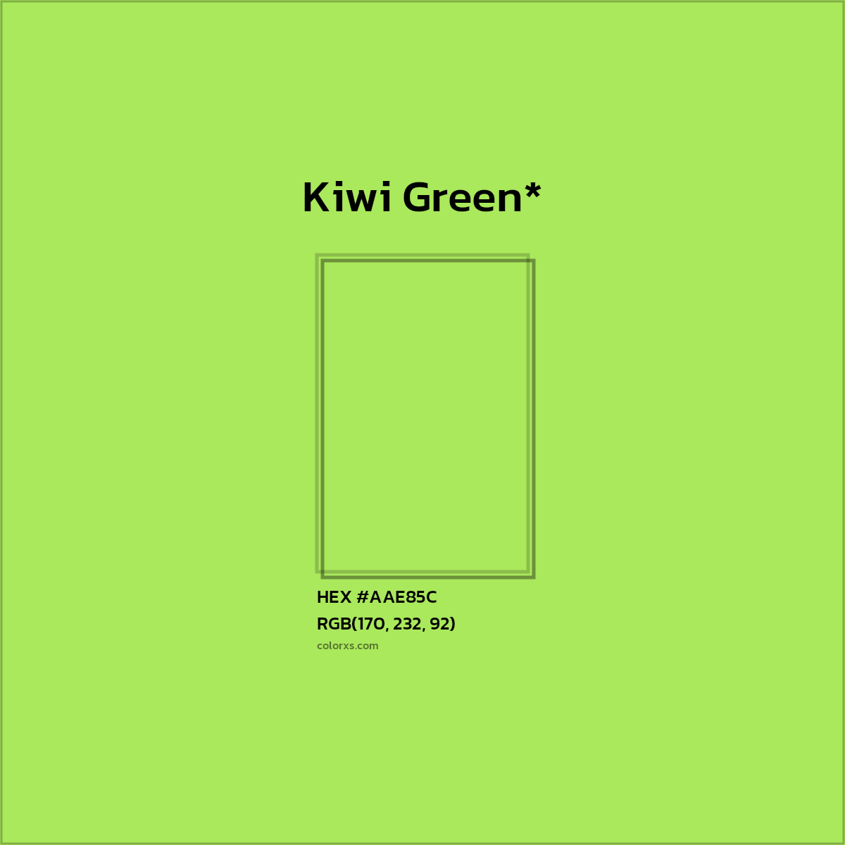 #AAE85C hex color. RGB, RYB, CMYK, HSL, HSV codes and color conversions. Matching color names, palettes, paints.