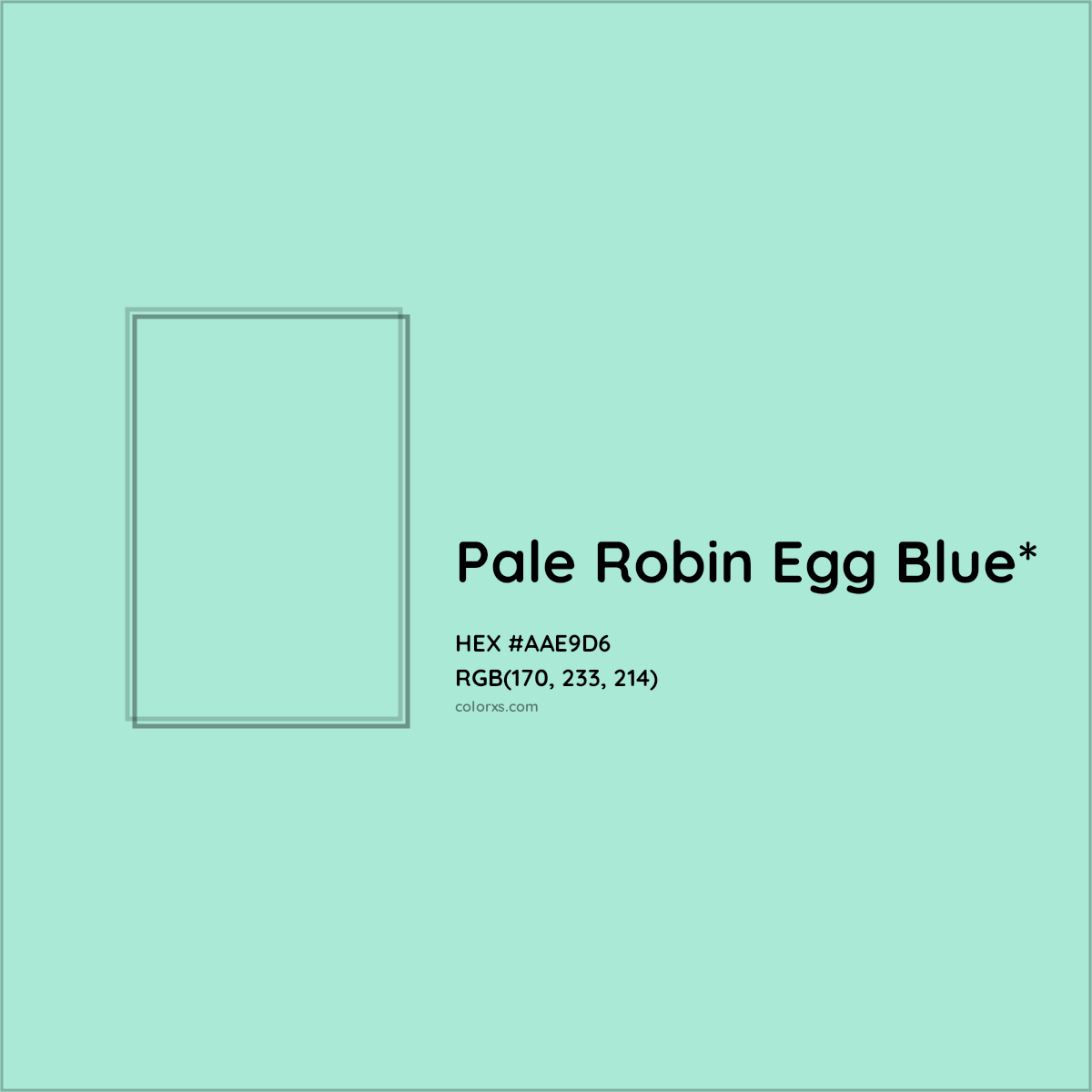 #AAE9D6 hex color. RGB, RYB, CMYK, HSL, HSV codes and color conversions. Matching color names, palettes, paints.
