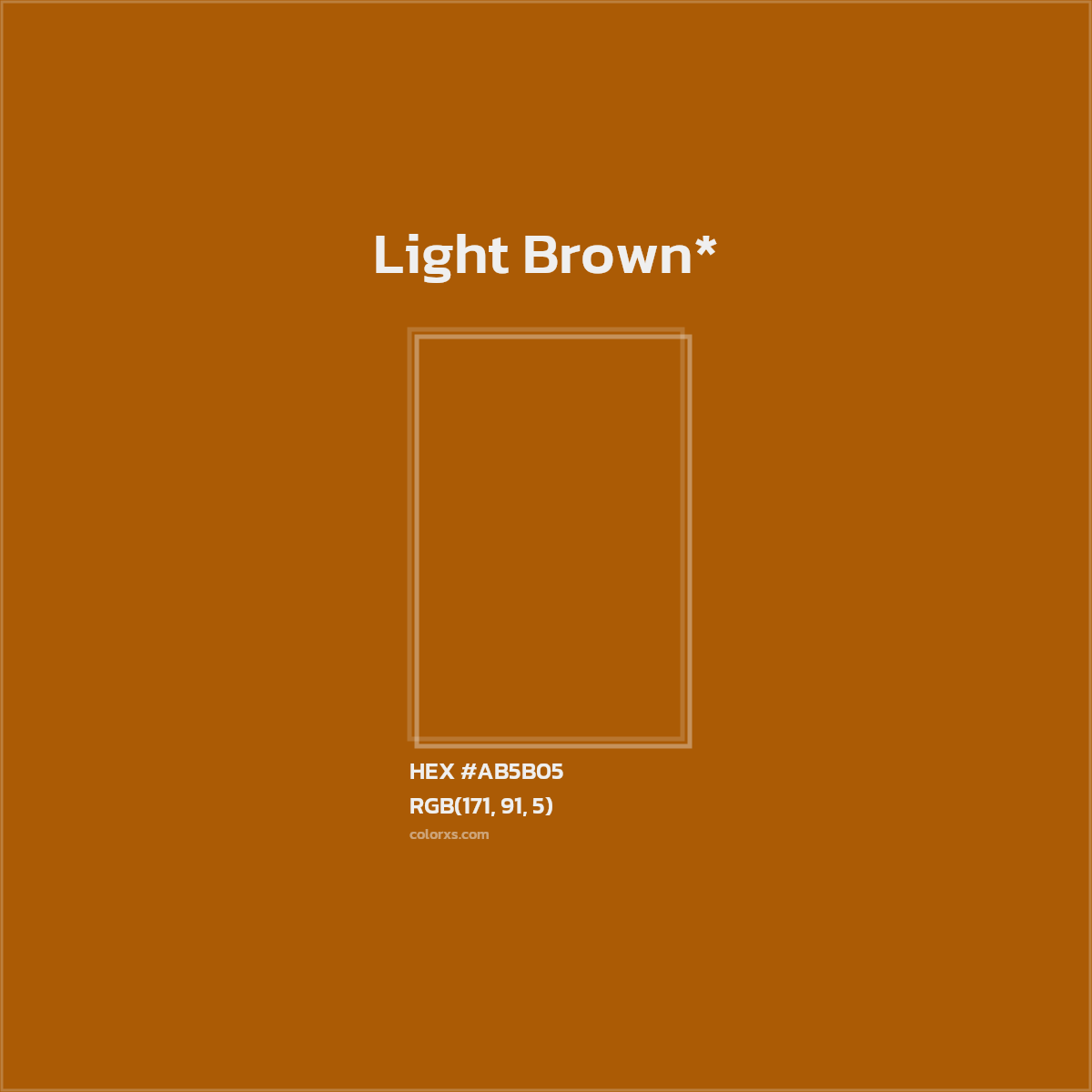 #AB5B05 hex color. RGB, RYB, CMYK, HSL, HSV codes and color conversions. Matching color names, palettes, paints.