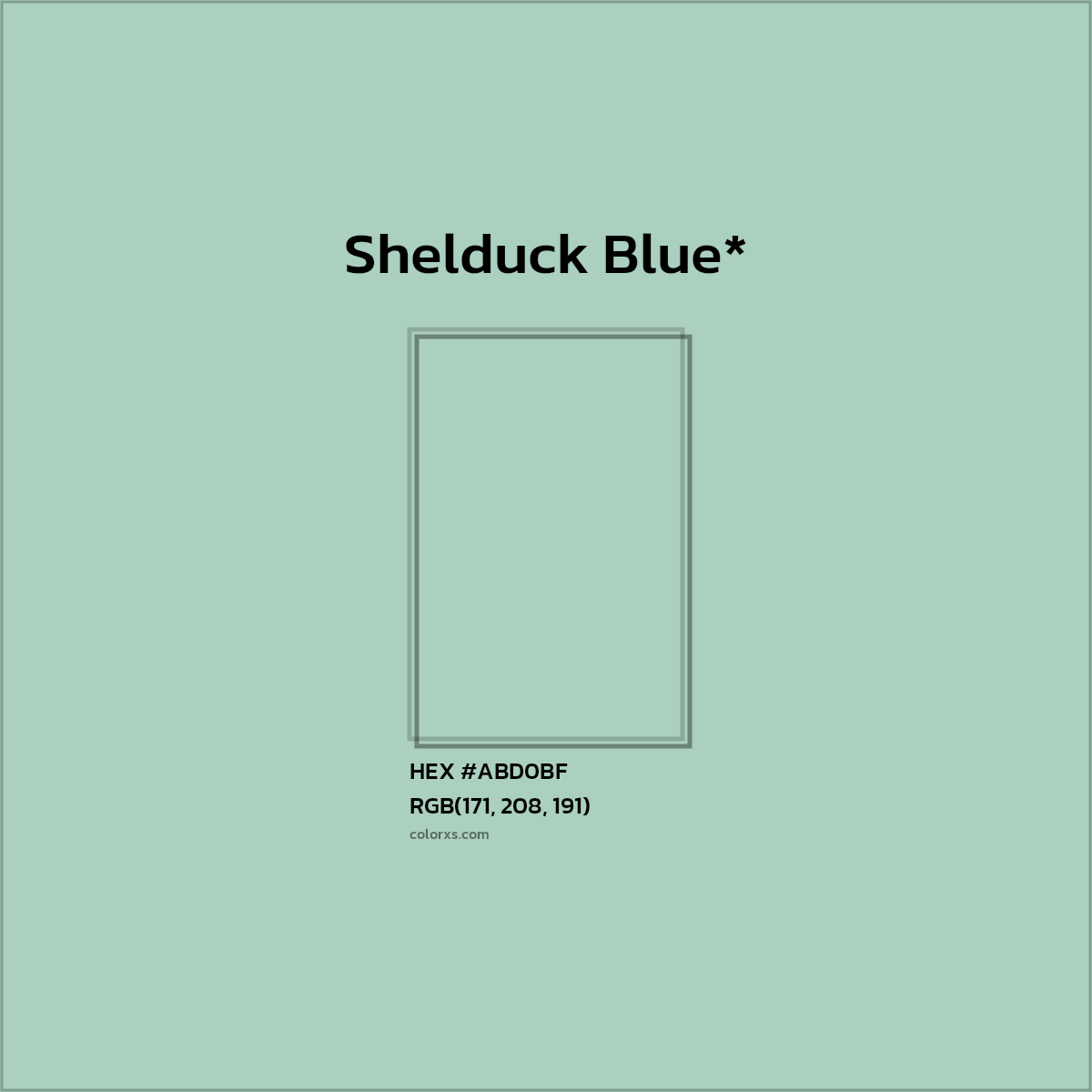 #ABD0BF hex color. RGB, RYB, CMYK, HSL, HSV codes and color conversions. Matching color names, palettes, paints.