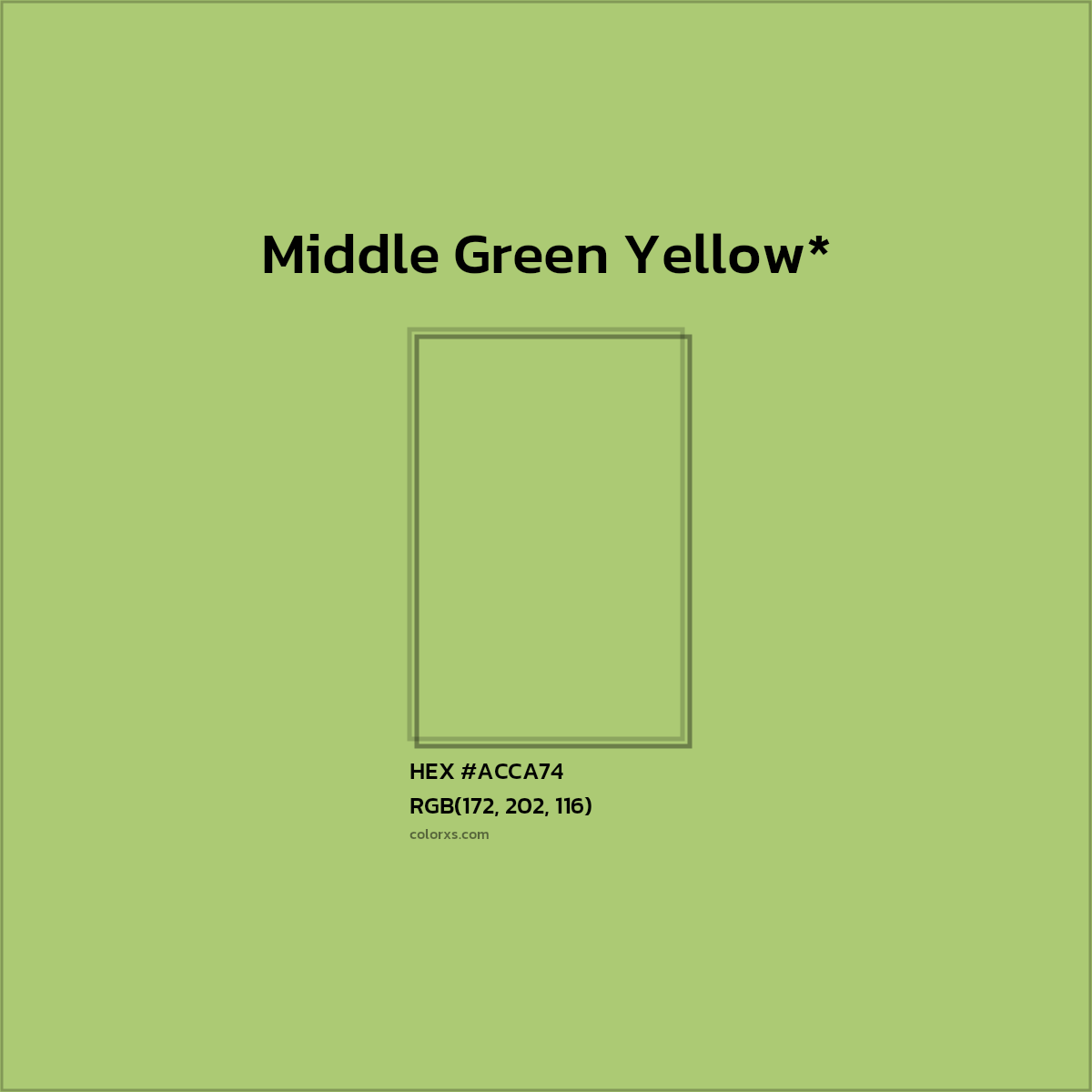#ACCA74 hex color. RGB, RYB, CMYK, HSL, HSV codes and color conversions. Matching color names, palettes, paints.