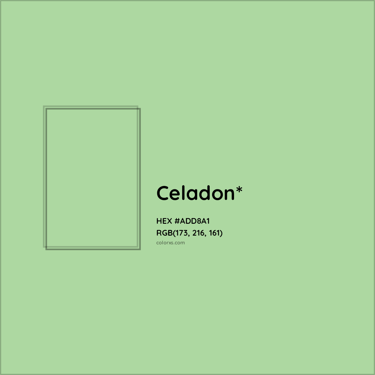 #ADD8A1 hex color. RGB, RYB, CMYK, HSL, HSV codes and color conversions. Matching color names, palettes, paints.