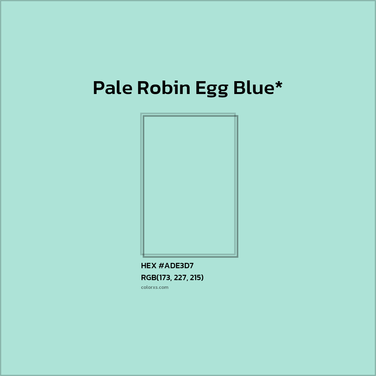 #ADE3D7 hex color. RGB, RYB, CMYK, HSL, HSV codes and color conversions. Matching color names, palettes, paints.
