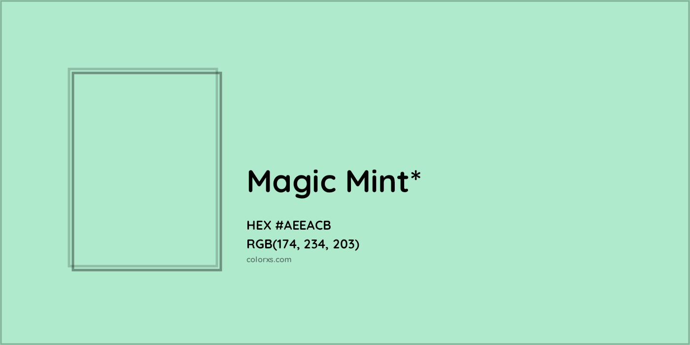 #AEEACB hex color. RGB, RYB, CMYK, HSL, HSV codes and color conversions. Matching color names, palettes, paints.
