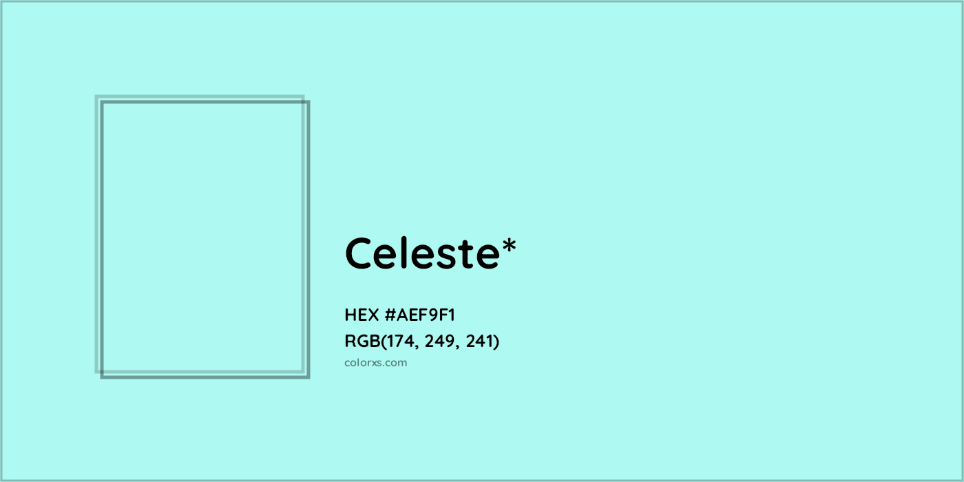 #AEF9F1 hex color. RGB, RYB, CMYK, HSL, HSV codes and color conversions. Matching color names, palettes, paints.