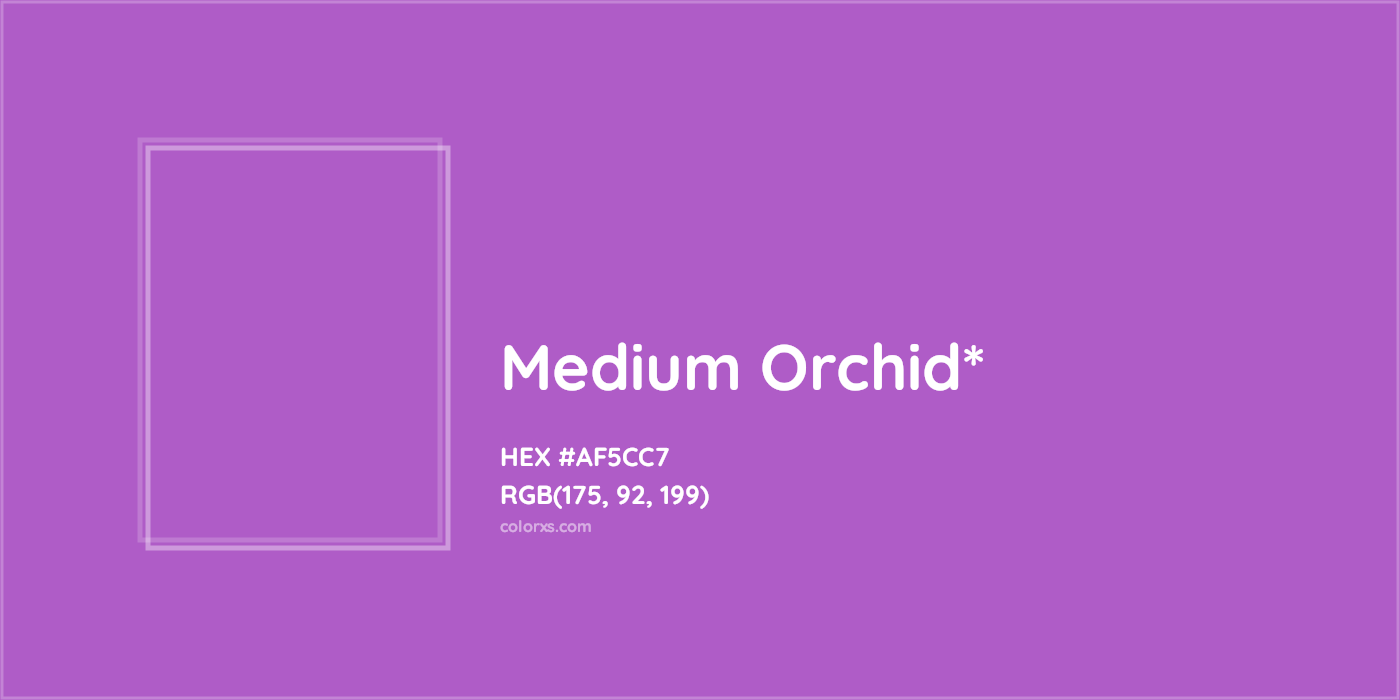 #AF5CC7 hex color. RGB, RYB, CMYK, HSL, HSV codes and color conversions. Matching color names, palettes, paints.
