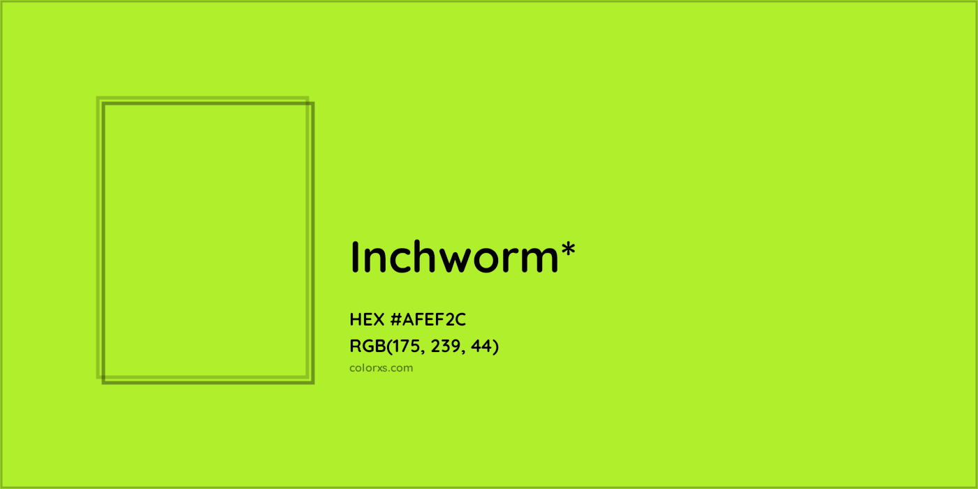 #AFEF2C hex color. RGB, RYB, CMYK, HSL, HSV codes and color conversions. Matching color names, palettes, paints.