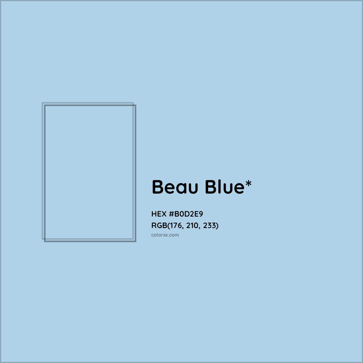 #B0D2E9 hex color. RGB, RYB, CMYK, HSL, HSV codes and color conversions. Matching color names, palettes, paints.