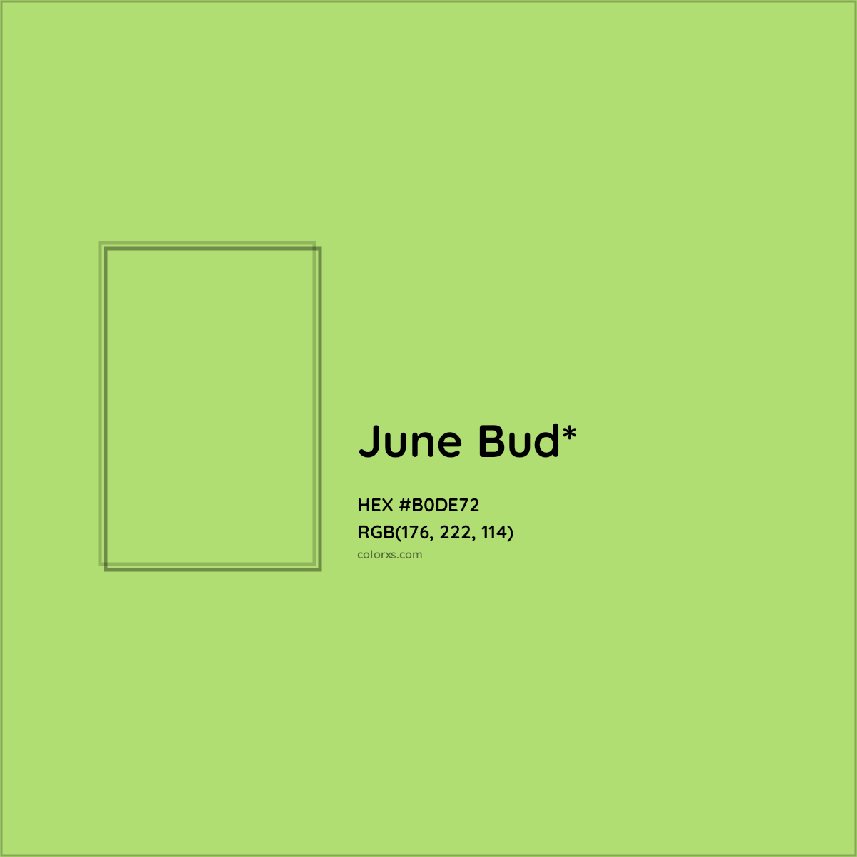 #B0DE72 hex color. RGB, RYB, CMYK, HSL, HSV codes and color conversions. Matching color names, palettes, paints.