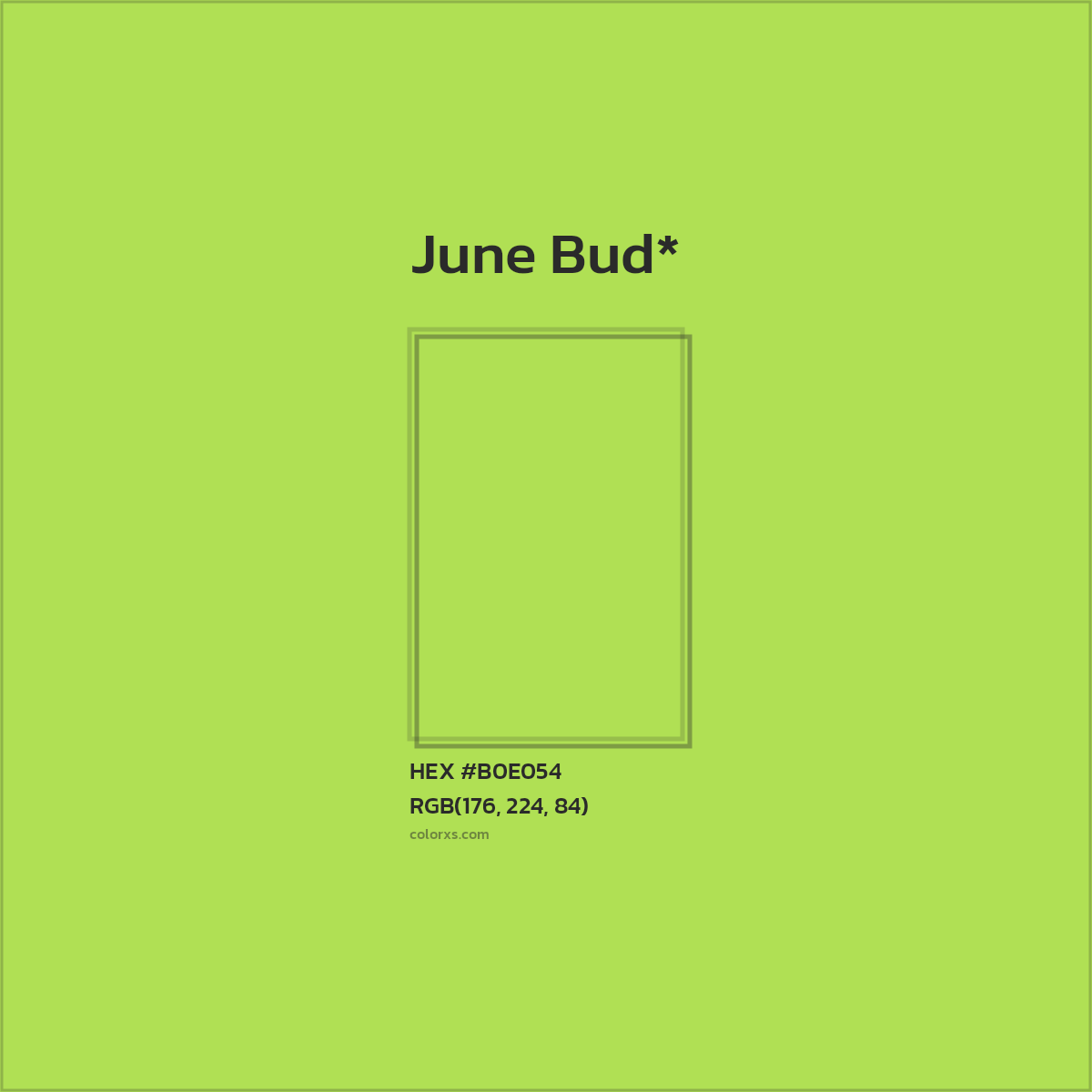 #B0E054 hex color. RGB, RYB, CMYK, HSL, HSV codes and color conversions. Matching color names, palettes, paints.