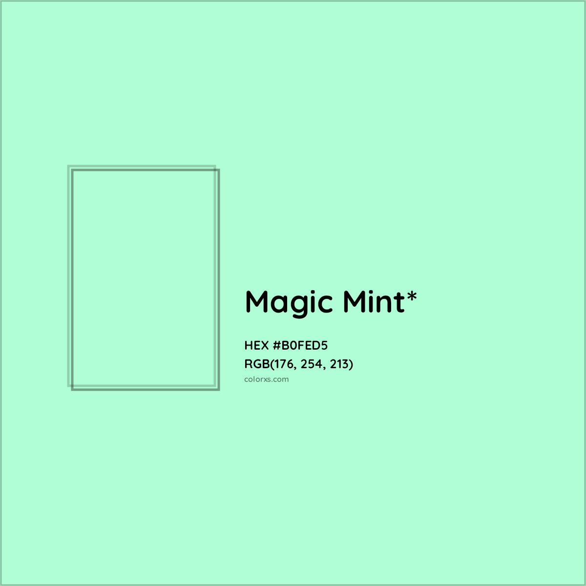 #B0FED5 hex color. RGB, RYB, CMYK, HSL, HSV codes and color conversions. Matching color names, palettes, paints.