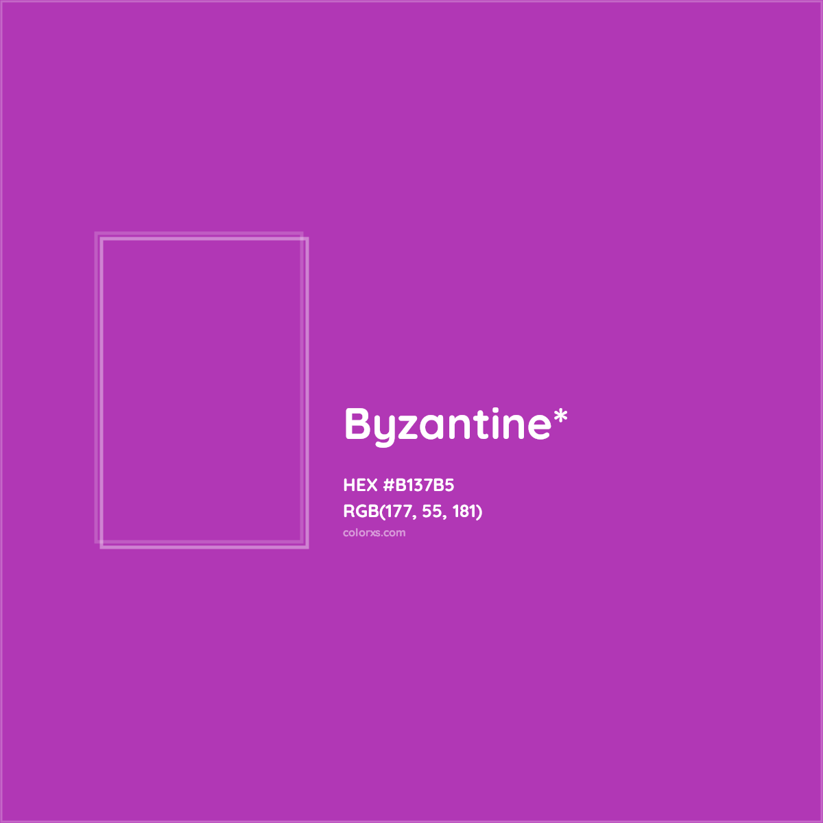#B137B5 hex color. RGB, RYB, CMYK, HSL, HSV codes and color conversions. Matching color names, palettes, paints.